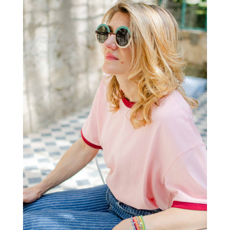 T-shirt Hélios Rose pastel