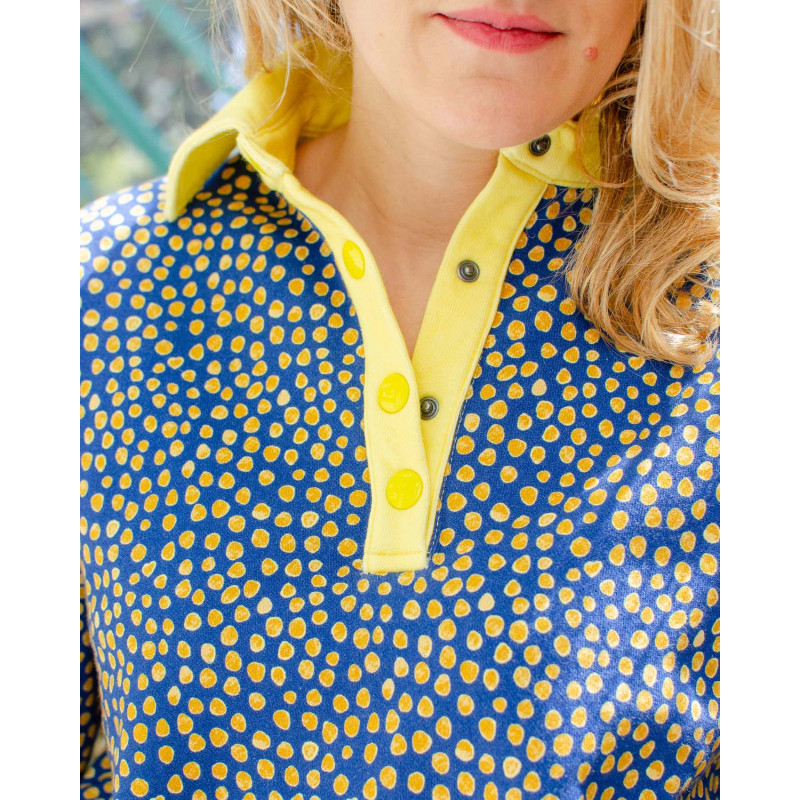 Sweat Polo Apollon Pois focus