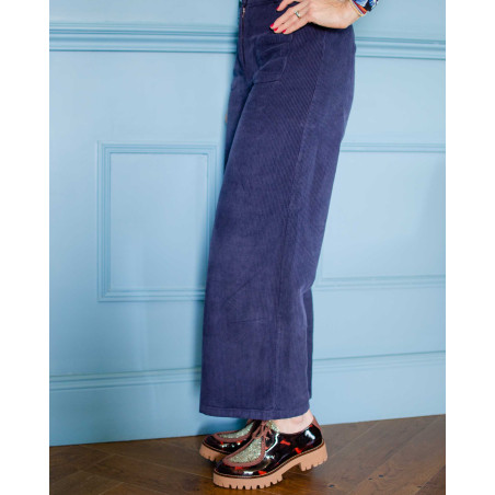 Pantalon Artemis Bleu nuit profil