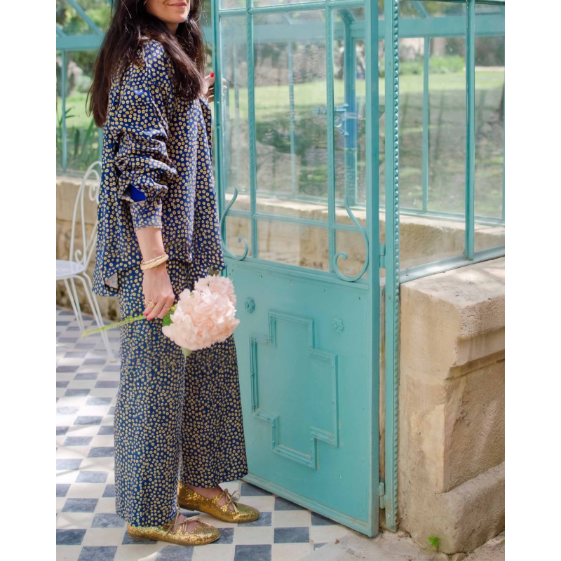 Pantalon Artemis Pois look2