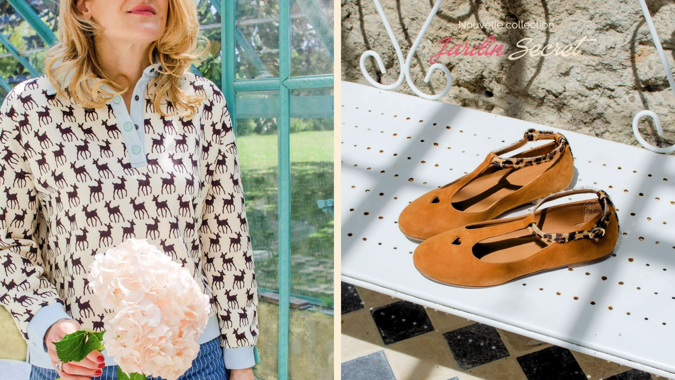 Pour cette nouvelle collection, Éponyme vous ouvre les portes de son Jardin Secret. Entre motifs biches poétiques, cuirs effet vache audacieux et éclats de paillettes dorées, notre Jardin Secret bouscule les codes de la rentrée.